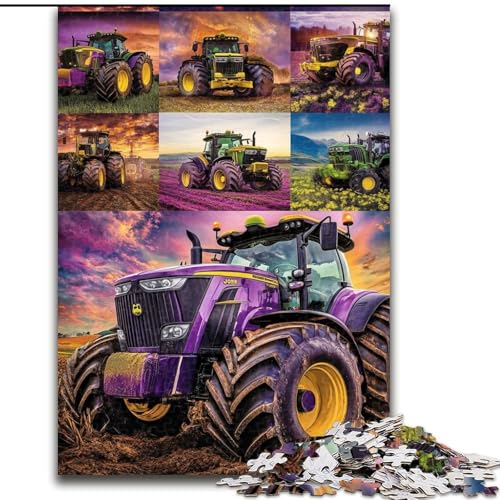 Puzzle für Teenager, 1000-teiliges Puzzle, Traktor-Collage, Elefantenspielzeug, Denkspiel, Geburtstagsgeschenk, Geschenke, Wandkunst für Kinder ab 14 Jahren (Größe 26x38cm) von LiJianXXE