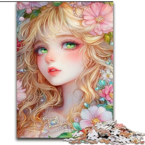 Puzzle für Teenager, Anime-Mädchen, Familienspiel, Stressabbau, schwierige Herausforderung, EIN Kunstwerk für Kinder ab 14 Jahren (Größe 50x75cm) von LiJianXXE