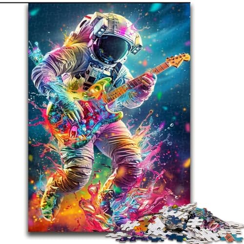 Puzzle für Teenager, Psychedelischer Astronaut, Familienspiel zum Stressabbau, Schwierige Herausforderung, EIN Kunstwerk für Kinder ab 14 Jahren (Größe 50x75cm) von LiJianXXE