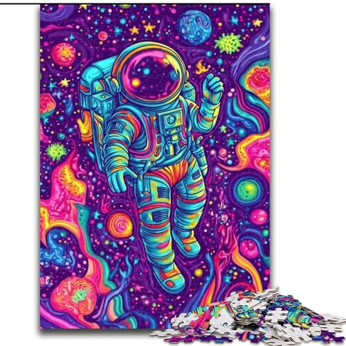 Puzzle für Teenager Astronautentraum, Familienspiel zum Stressabbau, schwierige Herausforderung, EIN Kunstwerk für Kinder ab 14 Jahren (Größe 50x75cm) von LiJianXXE