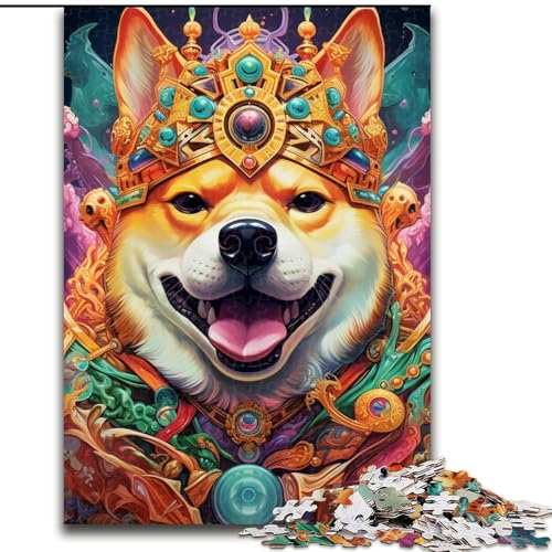 Puzzle mit 1000 Teilen, Mutant Corgi Puzzle aus Pappe, anspruchsvolles DIY-Denkspiel, perfektes Familienspiel oder dekoratives Geschenk, 1000 Teile(26x38cm) von LiJianXXE