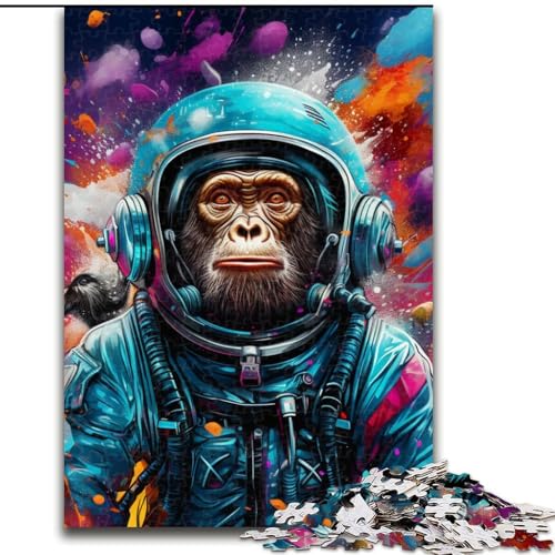 Puzzle mit 1000 Teilen, buntes Affen-Puzzle aus Pappe, anspruchsvolles DIY-Denkspiel, perfektes Familienspiel oder dekoratives Geschenk, 1000 Teile(26x38cm) von LiJianXXE