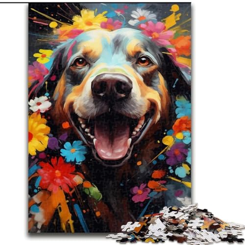 Puzzle mit 1000 Teilen für Erwachsene, Labrador, aus Holz, EIN tolles Geschenk für Familienspaß, 50x75cm, für Feiertage, Geburtstage und Familienspieleabende von LiJianXXE