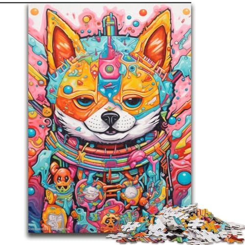 Puzzle mit 1000 Teilen für Erwachsene, Mutant Corgi-Puzzle aus Holz, perfekt für Teenager und Sammler, ideale Heimdekoration und Reisegeschenk, 1000 Teile(50x75cm) von LiJianXXE