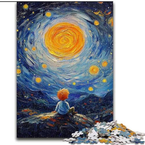 Puzzle mit 1000 Teilen für Teenager Der kleine Prinz des Nachthimmels, Denksportaufgabe zur Wanddekoration, einzigartige Geburtstags 14-Jährige (Größe 50x75cm) von LiJianXXE