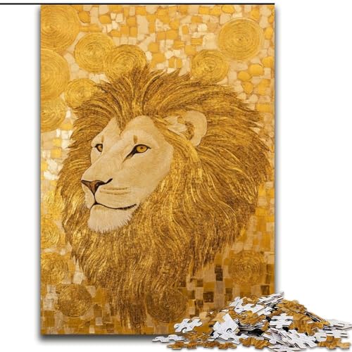 Puzzles für Erwachsene und Jugendliche, 1000-teiliges Puzzle, Löwenkunst, Lernspielzeug, einzigartige Geburtstags- und Geschenkideen für Kinder ab 14 Jahren (Größe 50x75cm) von LiJianXXE