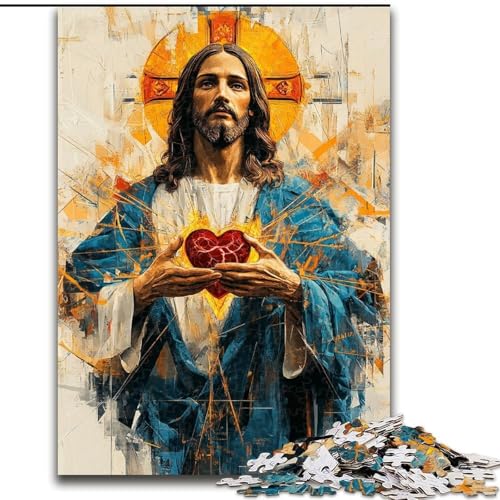 Puzzles für Erwachsene und Jugendliche, Jesus-Kunst, für 14+, anspruchsvolles Spiel als Geschenk für die ganze Familie und Freunde (Größe 50x75cm) von LiJianXXE