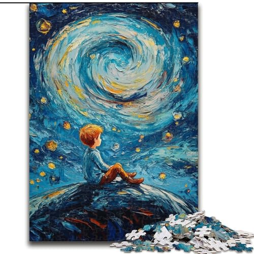 Puzzles für Erwachsene und Jugendliche, Puzzle Der kleine Prinz des Nachthimmels, Familienspiel, Geburtstagsgeschenke, Herausforderung, hoher Schwierigkeitsgrad (Größe 50x75cm) von LiJianXXE