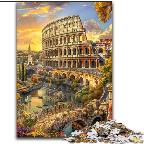Puzzles für Erwachsene und Jugendliche, Puzzle Kolosseum, Familienspiel, Geburtstagsgeschenke, Herausforderung, hoher Schwierigkeitsgrad (Größe 50x75cm) von LiJianXXE