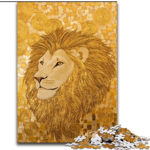 Puzzles für Teenager, 1000-teiliges Puzzle Löwenkunst, Familienunterhaltungsspielzeug ganze Familie ab 14 Jahren (Größe 26x38cm) von LiJianXXE