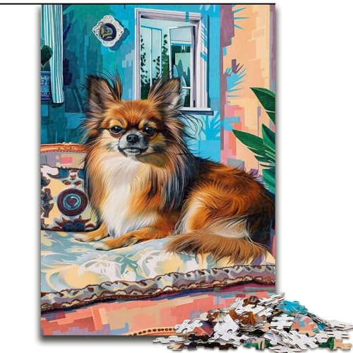 Puzzles für Teenager, 1000-teiliges Puzzle Regenwaldhund, Familienunterhaltungsspielzeug ganze Familie ab 14 Jahren (Größe 26x38cm) von LiJianXXE