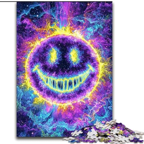 Puzzles für Teenager, 1000-teiliges Puzzle Smiley, Familienunterhaltungsspielzeug ganze Familie ab 14 Jahren (Größe 26x38cm) von LiJianXXE