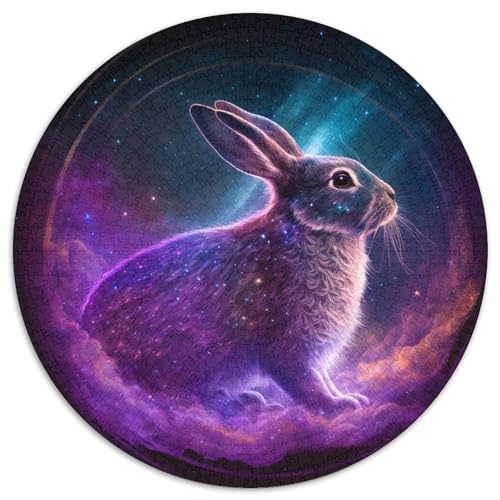 Rabbit Art Puzzle 1000 Teile für Erwachsene, rundes Puzzle 1000 Teile für Erwachsene, Denksportaufgabe, Spiel für Erwachsene, interaktive Familienaktivität, 67,5 x 67,5 cm Rabbit Art Puzzle 1000 Teile für Erwachsene, rundes Puzzle 1000 Teile für Erwachsene, Denksportaufgabe, Spiel für Erwachsene, interaktive Familienaktivität, 67,5 x 67,5 cm von LiJianXXE