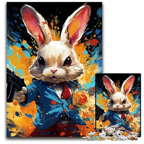 Rabbit Warrior 1000-teiliges Puzzle für Erwachsene. Unmögliches Puzzle für Erwachsene. Anspruchsvolles DIY-Denkspiel, perfektes Familienspiel oder dekoratives Geschenk. 50x75cm/19,68x29,52 Zoll Rabbit Warrior 1000-teiliges Puzzle für Erwachsene. Unmögliches Puzzle für Erwachsene. Anspruchsvolles DIY-Denkspiel, perfektes Familienspiel oder dekoratives Geschenk. 50x75cm/19,68x29,52 Zoll von LiJianXXE