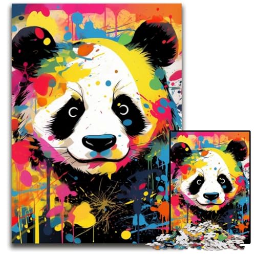 Red Panda Art Graffiti-Puzzles für Erwachsene, 1000-teiliges Puzzle für Erwachsene, anspruchsvolles DIY-Denkspiel für Teenager, 26x38cm/10,23x14,96 Zoll Red Panda Art Graffiti-Puzzles für Erwachsene, 1000-teiliges Puzzle für Erwachsene, anspruchsvolles DIY-Denkspiel für Teenager, 26x38cm/10,23x14,96 Zoll von LiJianXXE