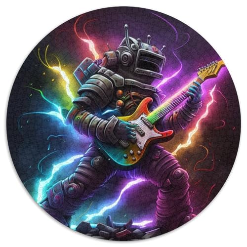 Roboter spielt Gitarre, 1000-teiliges Puzzle, unmögliche Puzzles für Erwachsene für Teenager und Jugendliche, ideales Geburtstags, 67,5 x 67,5 cm Roboter spielt Gitarre, 1000-teiliges Puzzle, unmögliche Puzzles für Erwachsene für Teenager und Jugendliche, ideales Geburtstags, 67,5 x 67,5 cm von LiJianXXE