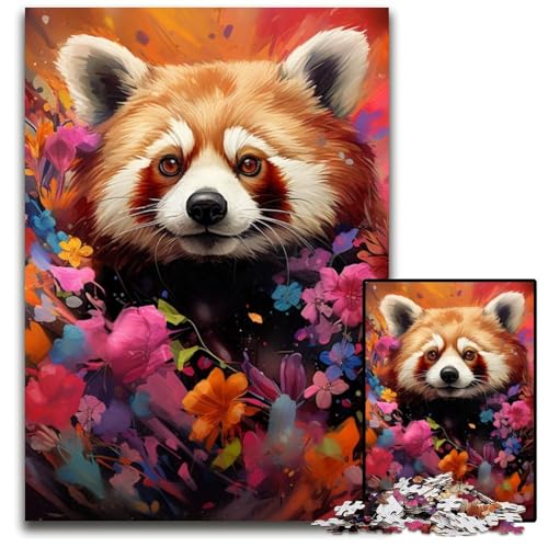 Roter Panda Puzzle für Erwachsene, 1000-teiliges Puzzle für Erwachsene, anspruchsvolles DIY-Denkspiel für Teenager, 26x38cm/10,23x14,96 Zoll Roter Panda Puzzle für Erwachsene, 1000-teiliges Puzzle für Erwachsene, anspruchsvolles DIY-Denkspiel für Teenager, 26x38cm/10,23x14,96 Zoll von LiJianXXE