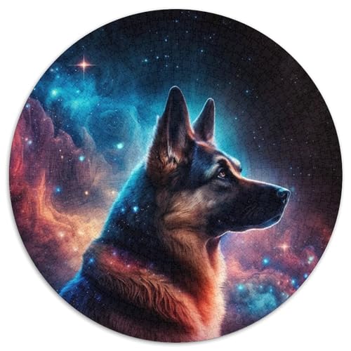 Schäferhund-Puzzle 1000 Teile für Erwachsene, rundes Puzzle 1000 Teile für Erwachsene, Denksportaufgabe, Spiel für Erwachsene, interaktive Familienaktivität, 67,5 x 67,5 cm Schäferhund-Puzzle 1000 Teile für Erwachsene, rundes Puzzle 1000 Teile für Erwachsene, Denksportaufgabe, Spiel für Erwachsene, interaktive Familienaktivität, 67,5 x 67,5 cm von LiJianXXE