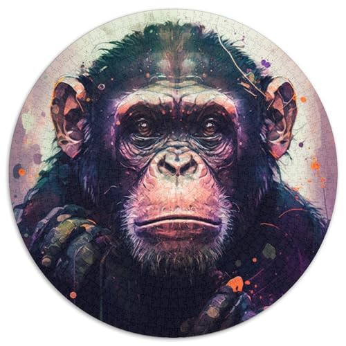 Schimpansen-Puzzle 1000 Teile für Erwachsene, Papppuzzle, anspruchsvolles Denkspiel, Familienaktivität, Heimdekoration, 67,5 x 67,5 cm Schimpansen-Puzzle 1000 Teile für Erwachsene, Papppuzzle, anspruchsvolles Denkspiel, Familienaktivität, Heimdekoration, 67,5 x 67,5 cm von LiJianXXE