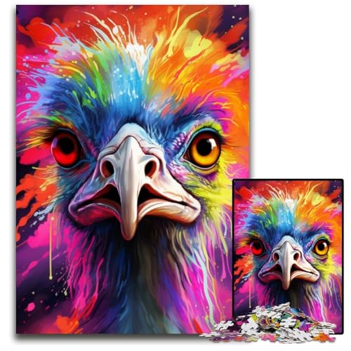 Strauß, 1000-teiliges Puzzle für Erwachsene, Kartonpuzzle, pädagogische Aktivität zur Verbesserung kognitiver Fähigkeiten, 26x38cm/10,23x14,96 Zoll Strauß, 1000-teiliges Puzzle für Erwachsene, Kartonpuzzle, pädagogische Aktivität zur Verbesserung kognitiver Fähigkeiten, 26x38cm/10,23x14,96 Zoll von LiJianXXE