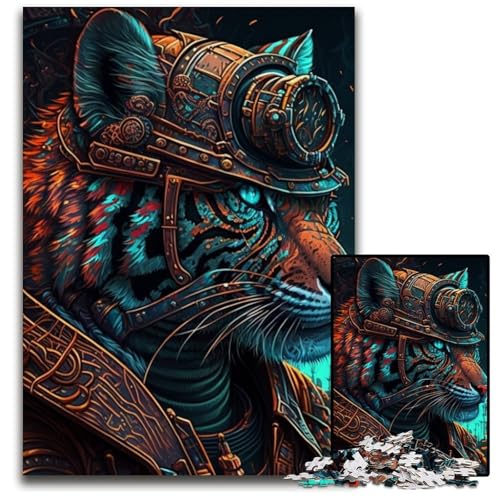 Tiger Warrior Puzzle 1000 Teile für Erwachsene, Kartonpuzzle, anspruchsvolles Denkspiel für Teenager, Familienspaß, interaktives Spiel, 26x38cm/10,23x14,96 Zoll Tiger Warrior Puzzle 1000 Teile für Erwachsene, Kartonpuzzle, anspruchsvolles Denkspiel für Teenager, Familienspaß, interaktives Spiel, 26x38cm/10,23x14,96 Zoll von LiJianXXE