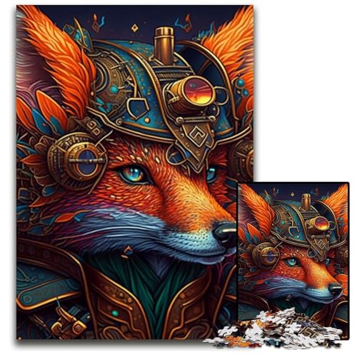 Warrior Fox Puzzle für Erwachsene, 1000 Holzpuzzles, interaktives Familienspiel, Denksportaufgabe, Lernspielzeug, 50x75cm/19,68x29,52 Zoll Warrior Fox Puzzle für Erwachsene, 1000 Holzpuzzles, interaktives Familienspiel, Denksportaufgabe, Lernspielzeug, 50x75cm/19,68x29,52 Zoll von LiJianXXE