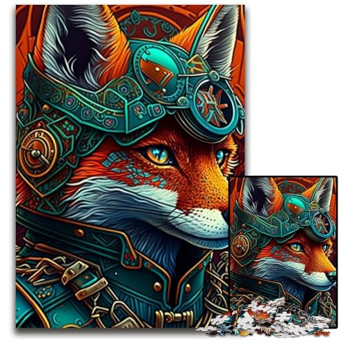 Warrior Fox Puzzle für Erwachsene, 1000-teiliges Kartonpuzzle, schwieriges Denkspiel für Jugendliche, 26x38cm/10,23x14,96 Zoll Warrior Fox Puzzle für Erwachsene, 1000-teiliges Kartonpuzzle, schwieriges Denkspiel für Jugendliche, 26x38cm/10,23x14,96 Zoll von LiJianXXE