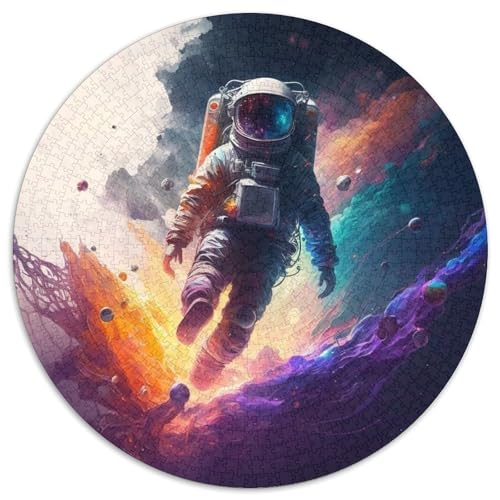 Weltraum-Astronauten-Puzzle 1000 Teile für Erwachsene, rundes Puzzle 1000 Teile für Erwachsene, Denksportaufgabe, Spiel für Erwachsene, interaktive Familienaktivität, 67,5 x 67,5 cm Weltraum-Astronauten-Puzzle 1000 Teile für Erwachsene, rundes Puzzle 1000 Teile für Erwachsene, Denksportaufgabe, Spiel für Erwachsene, interaktive Familienaktivität, 67,5 x 67,5 cm von LiJianXXE