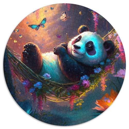 Wunderschönes Panda-Puzzle 1000 Teile für Erwachsene, rundes Puzzle 1000 Teile für Erwachsene, Denksportaufgabe, Spiel für Erwachsene, interaktive Familienaktivität, 67,5 x 67,5 cm Wunderschönes Panda-Puzzle 1000 Teile für Erwachsene, rundes Puzzle 1000 Teile für Erwachsene, Denksportaufgabe, Spiel für Erwachsene, interaktive Familienaktivität, 67,5 x 67,5 cm von LiJianXXE