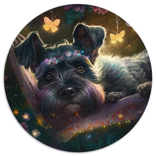 Wunderschönes Standardschnauzer-Puzzle 1000 Teile für Erwachsene. Unmögliches Puzzle für Erwachsene. Lernspielzeug für Teenager, Heimbüro-Dekoration. 67,5 x 67,5 cm von LiJianXXE