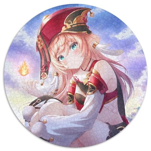 1000-Teile-Puzzle für Erwachsene, Genshin Impact Yan Fei, 1000-Teile, runde Puzzles für Erwachsene für Teenager und Familien, perfekte DIY-Dekoration und knifflige Herausforderung, 67,5 x 67,5 cm 1000-Teile-Puzzle für Erwachsene, Genshin Impact Yan Fei, 1000-Teile, runde Puzzles für Erwachsene für Teenager und Familien, perfekte DIY-Dekoration und knifflige Herausforderung, 67,5 x 67,5 cm von LiJianXXL