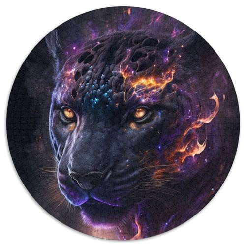 1000-teiliges Puzzle, Leopard, rund, 1000 Teile, für Erwachsene, interaktives Familienspiel, Denksportaufgabe, Lernspielzeug, 67,5 x 67,5 cm 1000-teiliges Puzzle, Leopard, rund, 1000 Teile, für Erwachsene, interaktives Familienspiel, Denksportaufgabe, Lernspielzeug, 67,5 x 67,5 cm von LiJianXXL