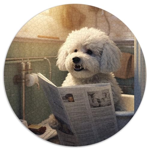 1000-teiliges Puzzle Bichon Frise liest Zeitung, Puzzles für Erwachsene, anspruchsvolles Denkspiel für Teenager, Spaß am Familienspieleabend, 67,5 x 67,5 cm 1000-teiliges Puzzle Bichon Frise liest Zeitung, Puzzles für Erwachsene, anspruchsvolles Denkspiel für Teenager, Spaß am Familienspieleabend, 67,5 x 67,5 cm von LiJianXXL