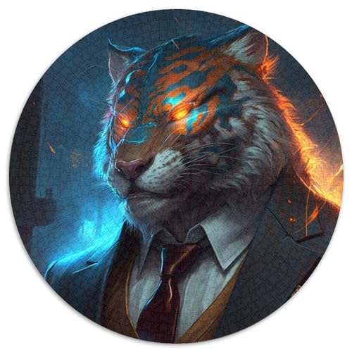 1000-teiliges Puzzle Boss Tiger, Puzzles für Erwachsene, anspruchsvolles Denkspiel für Teenager, Spaß für den Familienspieleabend, 67,5 x 67,5 cm 1000-teiliges Puzzle Boss Tiger, Puzzles für Erwachsene, anspruchsvolles Denkspiel für Teenager, Spaß für den Familienspieleabend, 67,5 x 67,5 cm von LiJianXXL