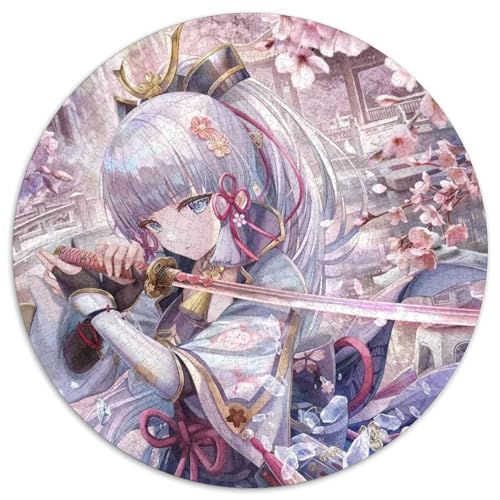 1000-teiliges Puzzle Genshin Impact, rund, 1000 Teile, für Erwachsene, interaktives Familienspiel, Denksportaufgabe, Lernspielzeug, 67,5 x 67,5 cm 1000-teiliges Puzzle Genshin Impact, rund, 1000 Teile, für Erwachsene, interaktives Familienspiel, Denksportaufgabe, Lernspielzeug, 67,5 x 67,5 cm von LiJianXXL