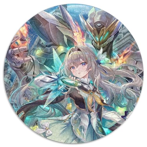 1000-teiliges Puzzle Genshin Impact, rund, 1000 Teile, für Erwachsene, perfekt als Dekoration für Zuhause und Büro, für Partys, Geburtstage und Feiertagsgeschenke, 67,5 x 67,5 cm 1000-teiliges Puzzle Genshin Impact, rund, 1000 Teile, für Erwachsene, perfekt als Dekoration für Zuhause und Büro, für Partys, Geburtstage und Feiertagsgeschenke, 67,5 x 67,5 cm von LiJianXXL
