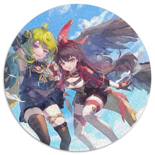 1000-teiliges Puzzle Genshin Impact Collei, rundes Puzzle 1000 Teile für Erwachsene, interaktives Familienspiel, Denksportaufgabe, Lernspielzeug, 67,5 x 67,5 cm 1000-teiliges Puzzle Genshin Impact Collei, rundes Puzzle 1000 Teile für Erwachsene, interaktives Familienspiel, Denksportaufgabe, Lernspielzeug, 67,5 x 67,5 cm von LiJianXXL