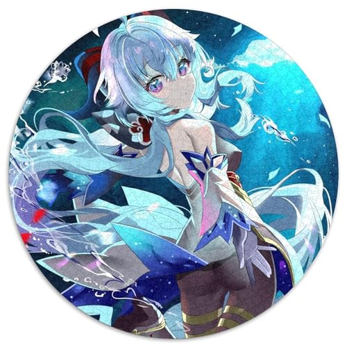 1000-teiliges Puzzle Genshin Impact Ganyu, rundes Puzzle 1000 Teile für Erwachsene, interaktives Familienspiel, Denksportaufgabe, Lernspielzeug, 67,5 x 67,5 cm 1000-teiliges Puzzle Genshin Impact Ganyu, rundes Puzzle 1000 Teile für Erwachsene, interaktives Familienspiel, Denksportaufgabe, Lernspielzeug, 67,5 x 67,5 cm von LiJianXXL