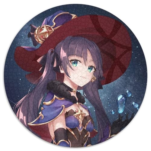 1000-teiliges Puzzle Genshin Impact Mona, rundes Puzzle 1000 Teile für Erwachsene, interaktives Familienspiel, Denksportaufgabe, Lernspielzeug, 67,5 x 67,5 cm 1000-teiliges Puzzle Genshin Impact Mona, rundes Puzzle 1000 Teile für Erwachsene, interaktives Familienspiel, Denksportaufgabe, Lernspielzeug, 67,5 x 67,5 cm von LiJianXXL