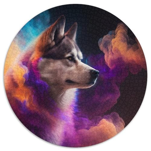 1000-teiliges Puzzle Husky Nebula für Erwachsene, anspruchsvolles Denkspiel für Teenager, Spaß für den Familienspieleabend, 67,5 x 67,5 cm 1000-teiliges Puzzle Husky Nebula für Erwachsene, anspruchsvolles Denkspiel für Teenager, Spaß für den Familienspieleabend, 67,5 x 67,5 cm von LiJianXXL