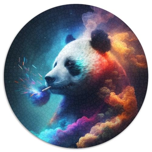 1000-teiliges Puzzle Panda-Nebel, rund, 1000 Teile, für Erwachsene, interaktives Familienspiel, Denksportaufgabe, Lernspielzeug, 67,5 x 67,5 cm 1000-teiliges Puzzle Panda-Nebel, rund, 1000 Teile, für Erwachsene, interaktives Familienspiel, Denksportaufgabe, Lernspielzeug, 67,5 x 67,5 cm von LiJianXXL