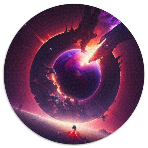 1000-teiliges Puzzle Weltraum-Schwarzes Loch, rund, 1000 Teile, für Erwachsene, interaktives Familienspiel, Denksportaufgabe, Lernspielzeug, 67,5 x 67,5 cm 1000-teiliges Puzzle Weltraum-Schwarzes Loch, rund, 1000 Teile, für Erwachsene, interaktives Familienspiel, Denksportaufgabe, Lernspielzeug, 67,5 x 67,5 cm von LiJianXXL