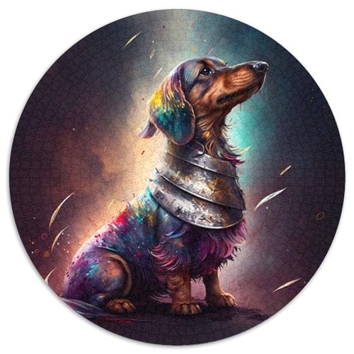 1000-teiliges Puzzle für Erwachsene, Fantasie-Dackel, runde Puzzles für 1000-teiliges Denkspiel, interaktives Familienspiel, geeignet für Kinder ab 14 Jahren, 67,5 x 67,5 cm 1000-teiliges Puzzle für Erwachsene, Fantasie-Dackel, runde Puzzles für 1000-teiliges Denkspiel, interaktives Familienspiel, geeignet für Kinder ab 14 Jahren, 67,5 x 67,5 cm von LiJianXXL