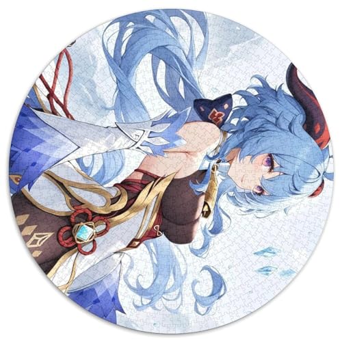 1000-teiliges Puzzle für Erwachsene, Genshin Impact, runde Puzzles für 1000-teiliges Denkspiel, interaktives Familienspiel, geeignet für Kinder ab 14 Jahren, 67,5 x 67,5 cm 1000-teiliges Puzzle für Erwachsene, Genshin Impact, runde Puzzles für 1000-teiliges Denkspiel, interaktives Familienspiel, geeignet für Kinder ab 14 Jahren, 67,5 x 67,5 cm von LiJianXXL