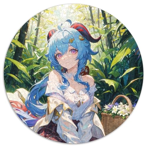 1000-teiliges Puzzle für Erwachsene, Genshin Impact Ganyu, runde Puzzles für 1000-teiliges Denkspiel, interaktives Familienspiel, geeignet für Kinder ab 14 Jahren, 67,5 x 67,5 cm 1000-teiliges Puzzle für Erwachsene, Genshin Impact Ganyu, runde Puzzles für 1000-teiliges Denkspiel, interaktives Familienspiel, geeignet für Kinder ab 14 Jahren, 67,5 x 67,5 cm von LiJianXXL