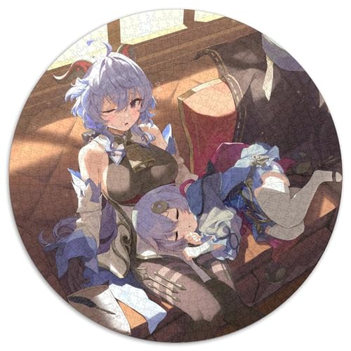1000-teiliges Puzzle für Erwachsene, Genshin Impact Qiqi, runde Puzzles für 1000-teiliges Denkspiel, interaktives Familienspiel, geeignet für Kinder ab 14 Jahren, 67,5 x 67,5 cm 1000-teiliges Puzzle für Erwachsene, Genshin Impact Qiqi, runde Puzzles für 1000-teiliges Denkspiel, interaktives Familienspiel, geeignet für Kinder ab 14 Jahren, 67,5 x 67,5 cm von LiJianXXL