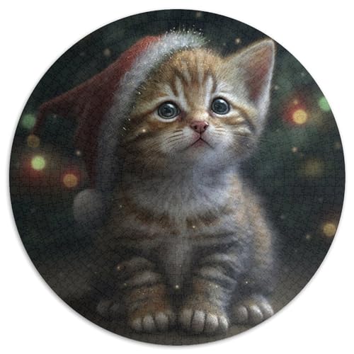 1000-teiliges Puzzle für Erwachsene, süßes Katzenbaby, runde Puzzles für 1000-teiliges Denkspiel, interaktives Familienspiel, geeignet für Kinder ab 14 Jahren, 67,5 x 67,5 cm 1000-teiliges Puzzle für Erwachsene, süßes Katzenbaby, runde Puzzles für 1000-teiliges Denkspiel, interaktives Familienspiel, geeignet für Kinder ab 14 Jahren, 67,5 x 67,5 cm von LiJianXXL