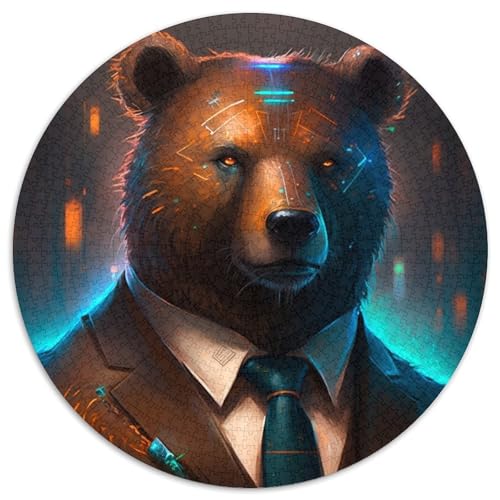 Boss Brown Bear Puzzle für Erwachsene, 1000 Teile, Puzzle für Erwachsene, anspruchsvolles Denkspiel, Familienaktivität, Heimdekoration, 67,5 x 67,5 cm Boss Brown Bear Puzzle für Erwachsene, 1000 Teile, Puzzle für Erwachsene, anspruchsvolles Denkspiel, Familienaktivität, Heimdekoration, 67,5 x 67,5 cm von LiJianXXL