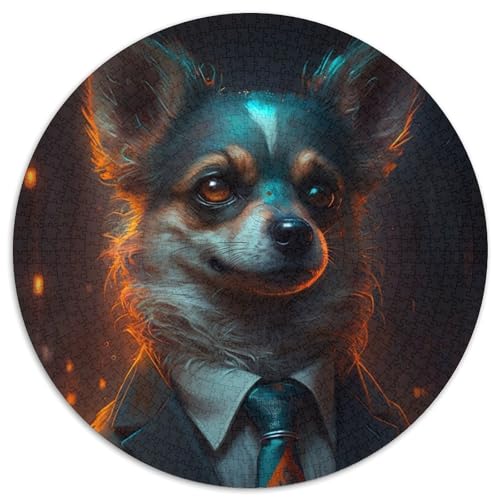Boss Chihuahua-Puzzle für Erwachsene, 1000-teiliges Puzzle für Erwachsene, Eltern, Partner, Freunde – ab 14 Jahren, 67,5 x 67,5 cm Boss Chihuahua-Puzzle für Erwachsene, 1000-teiliges Puzzle für Erwachsene, Eltern, Partner, Freunde – ab 14 Jahren, 67,5 x 67,5 cm von LiJianXXL
