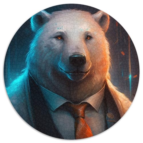 Boss Eisbär-Puzzle für Erwachsene, 1000-teiliges Puzzle für Erwachsene, Eltern, Partner, Freunde – ab 14 Jahren, 67,5 x 67,5 cm Boss Eisbär-Puzzle für Erwachsene, 1000-teiliges Puzzle für Erwachsene, Eltern, Partner, Freunde – ab 14 Jahren, 67,5 x 67,5 cm von LiJianXXL